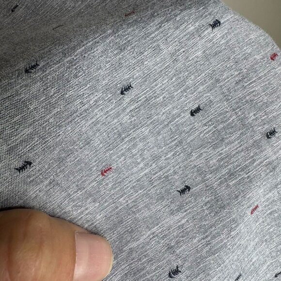 Molokai Gray Printed Short Sleeve Button Up Shirt, Casual Wear, Size Large - Picture 3 of 8